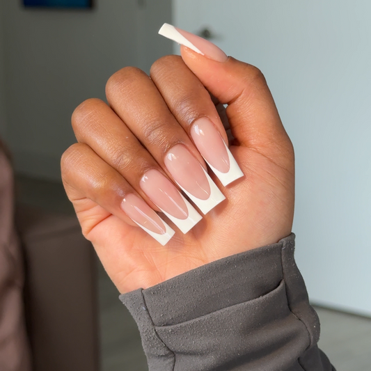 French Tip Biab / Hard gel Extensions